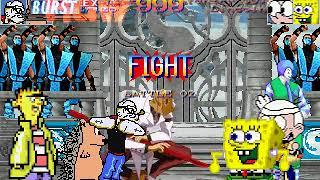 Mugen Popeye, El Erizo, Ed, FaustEX vs Spongebob, Lincoln Loud, Chicken Little and Donald McDonald