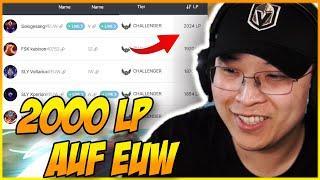 ERSTER EUW SPIELER MIT ÜBER 2000 LP! | TFT Challenger