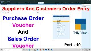 Purchase Order And Sales Order Voucher In Tally Prime, Activate Purchase And Sales Order Tally Prime