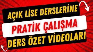 Açık Lise Ders Videolarını İzleme