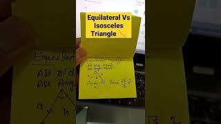 Equilateral Vs Isosceles Triangle. || ibps po