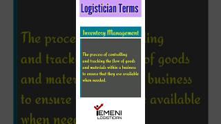 Inventory Management Definition| Supply Chain and Logistics Terms