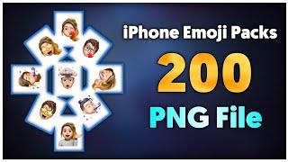 IOS emoji PNG pack zip download | emoji png zip pack