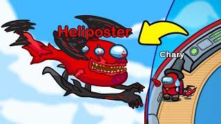 Heliposter - The Mysterious Helicopter (Among Us Animation & Story)