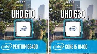 Intel UHD 610 vs UHD 630 - Test in 7 Games
