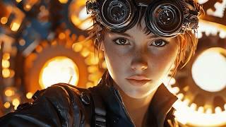 First Flight in the Steampunk City's New Year Celebration - AI film / short movie