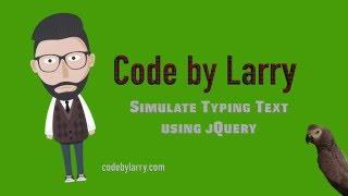 Simulate Typing Text using jQuery