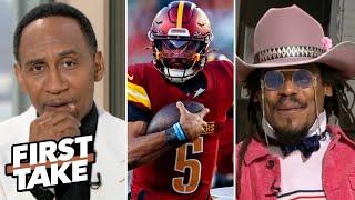 FIRST TAKE | Jayden Daniels has been MOST impressive rookie QB this season - Stephen A. tells Newton