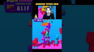 Epic moment amazing tetris skin statue use trampoline shortcut for finish  wait for it...