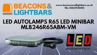 LED AUTOLAMPS R65 Mini LED Lightbar MLB246R65ABM-VM - Beaconsandlightbars