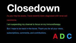 ADC closedown + updates on treatment in description.