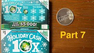 NC Scratch-offs! ️Holiday Cash 10x️$5,000 Jackpot Part 7