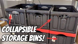 InstaCrate Collapsible Storage Containers are the best bins for quick and easy storage!