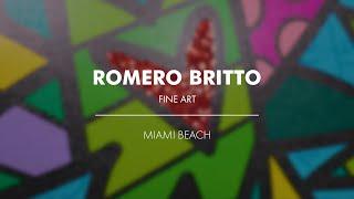 Miami Beach | Limited Edition Print | 24in x 24in | Romero Britto Fine Art