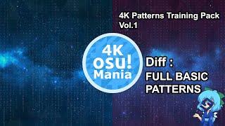 osu!mania Sarahkuai - 4K Patterns Training Pack Vol.1 (Sarahkuai) [FULL BASIC PATTERNS] [S+FC]