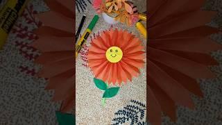 Paper flower  craft for kids #shorts