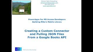 Mike's Mobile Library - Getting Data from the Google Books API with a Custom Connector