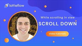 Lottie scroll down icon - While scrolling - Webflow Interactions tutorial