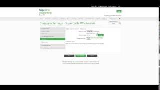 Sage Business Cloud - Accounting: Getting Started