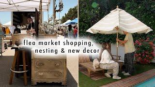 DAYS IN THE LIFE: flea market decor shopping, nesting for baby & new patio decor