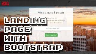 Landing page design with BOOTSTRAP