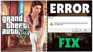 How To Fix GTA 5 Unable To Locate The Rockstar Games Launcher - Please Verify Your Game Data