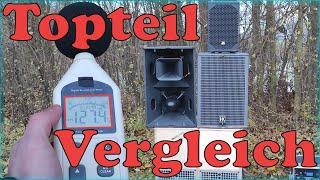 PA Anlagen Topteil-Vergleich | T24N | HK Audio LR115 | Omnitronic AZX 208 | Messvideo | 127dB A