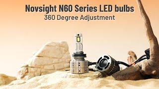 Novsight N60 Series LED Headlight bulbs- H4/H7/H11/H13/9004/9005/9007/9012/D