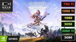 Horizon ZERO DAWN | 750 Ti | GTX 1050 Ti | 1060 | RTX 3050 | RTX 3060 Ti | RTX 3080 | Benchmark 2022