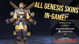 All Genesis Collection Event Skins IN-GAME LOOK! (Genesis Store) Apex Legends Season 9