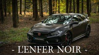 PROJET  L'ENFER NOIR : Honda Civic Type R FK8 Total wrap Noir Satin + céramique