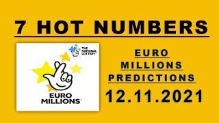 12.11.2021 | Euromillion lotto predictions for today | @TheNationalLottery UK JACKPOT BOOM