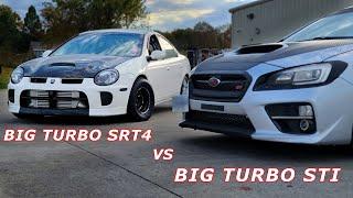 Dig Testing my Neon SRT4 against a Built Motor Big Turbo Subaru STI