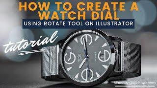 GRIGRI watches - Illustrator video tutorial on how to create your own watch dial using Rotate Tool