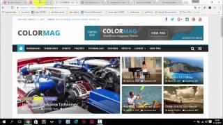 Step by Step Wordpress Site Setup | Themes colormag