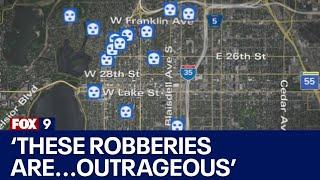 Minneapolis police urge caution after weekend robbery spree