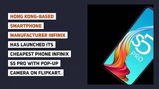 Infinix S5 Pro launched in India for Rs. 9999 on Flipkart