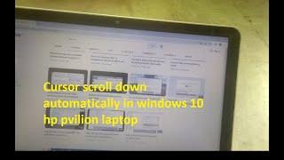 Mouse cursor scrolling down automatically in Windows 10