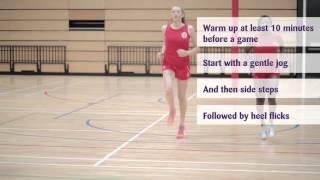 Training warm ups with the England Netball Team - The Movelat Netball Academy