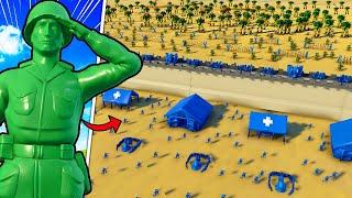 Can the ARMY MEN Fortress Hold VS ROBOT INVASION?! - Attack on Toys