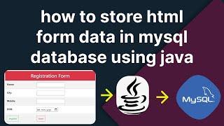 how to store html form data in mysql database using java | Java Servlet and JDBC Example