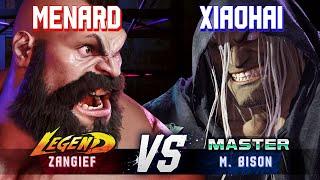 SF6 ▰ MENARD (Zangief) vs XIAOHAI (M.Bison) ▰ High Level Gameplay