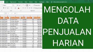 Mengolah Data Penjualan Harian Kedai Kopi / Booth Minuman Per Item dengan fungsi Sumproduct di Excel