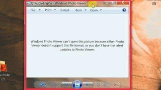 Pc Problem | Fix Window Photo Viewer Can't Open this Picture Because either Photo Doesn't Support