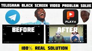 how to fix telegram black screen video problem |100% real solution#telegramblackscreenproblem#fix 