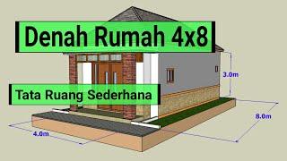 House Design Ideas │DENAH RUMAH UKURAN 4x8