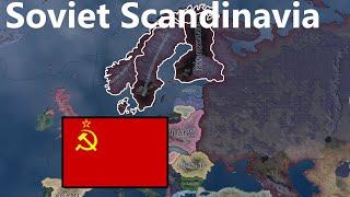 What If The USSR Puppeted Scandinavia! Hoi4 Timelapse