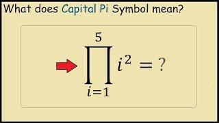 What does capital pi mean in Maths (Product Summation)