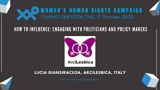 Lucia Giansiracusa - How to influence politicians and policy-makers?