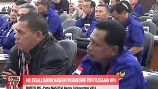 [video]MK Bekali Kader Partai Nasdem Mekanisme Penyelesaian Sengketa Pemilu